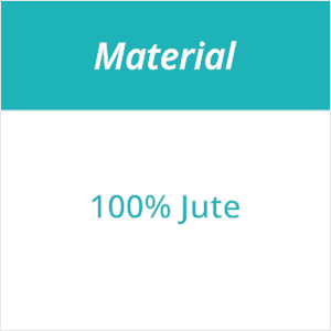 Das Material besteht aus 100 Prozent Jute