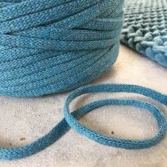 Strickschnur - gestricktes Baumwollband